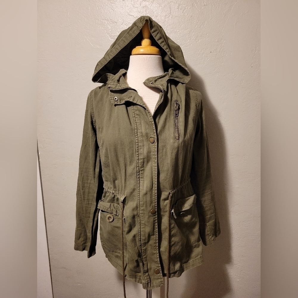 Womens Olive‎ Green Grunge Jacket